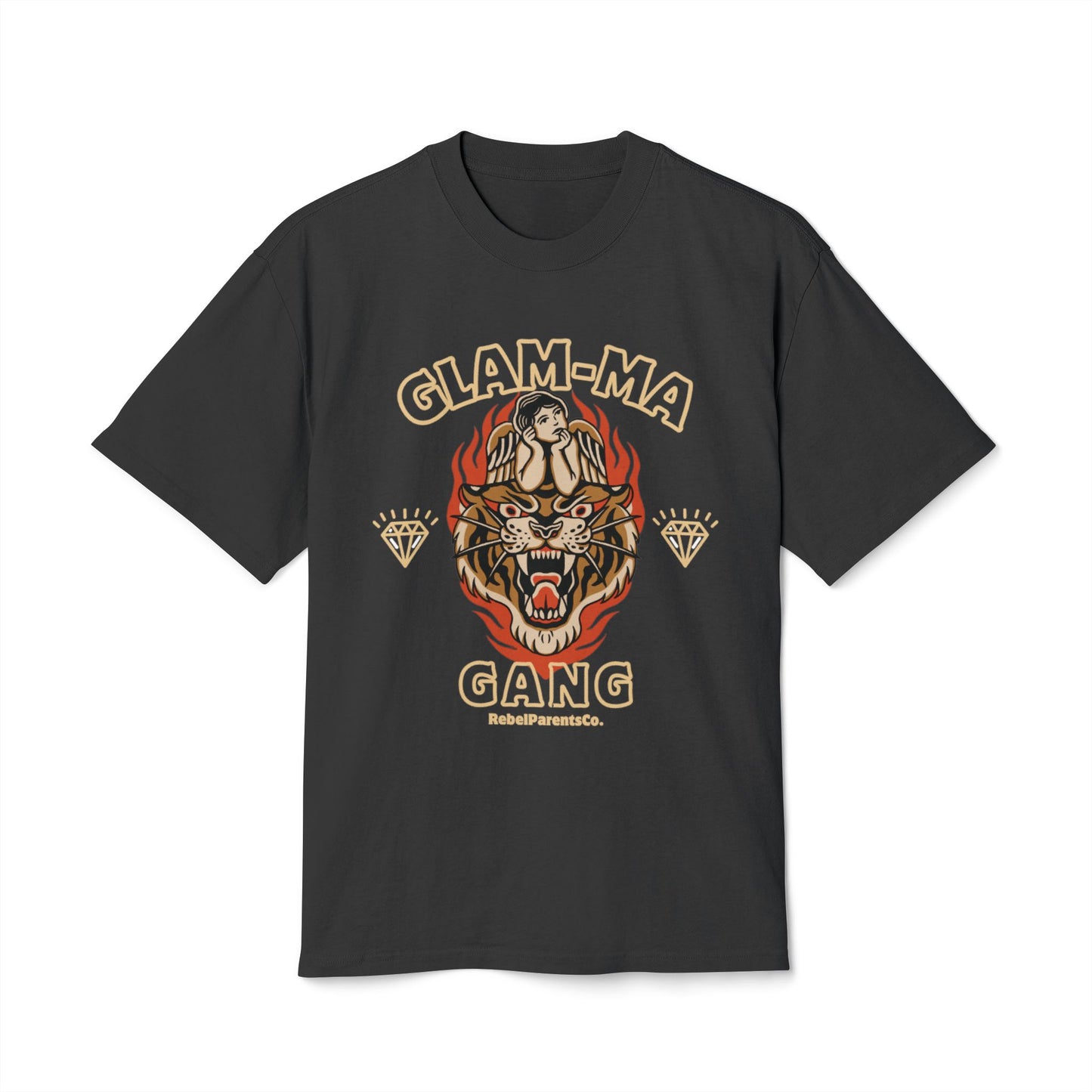 GLAM-MA GANG FADED BLACK TEE — WILD, NOT MILD