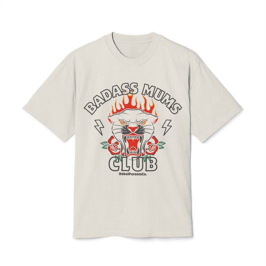 BADASS MUMS CLUB BONE TEE — MOTHERHOOD UNCHAINED