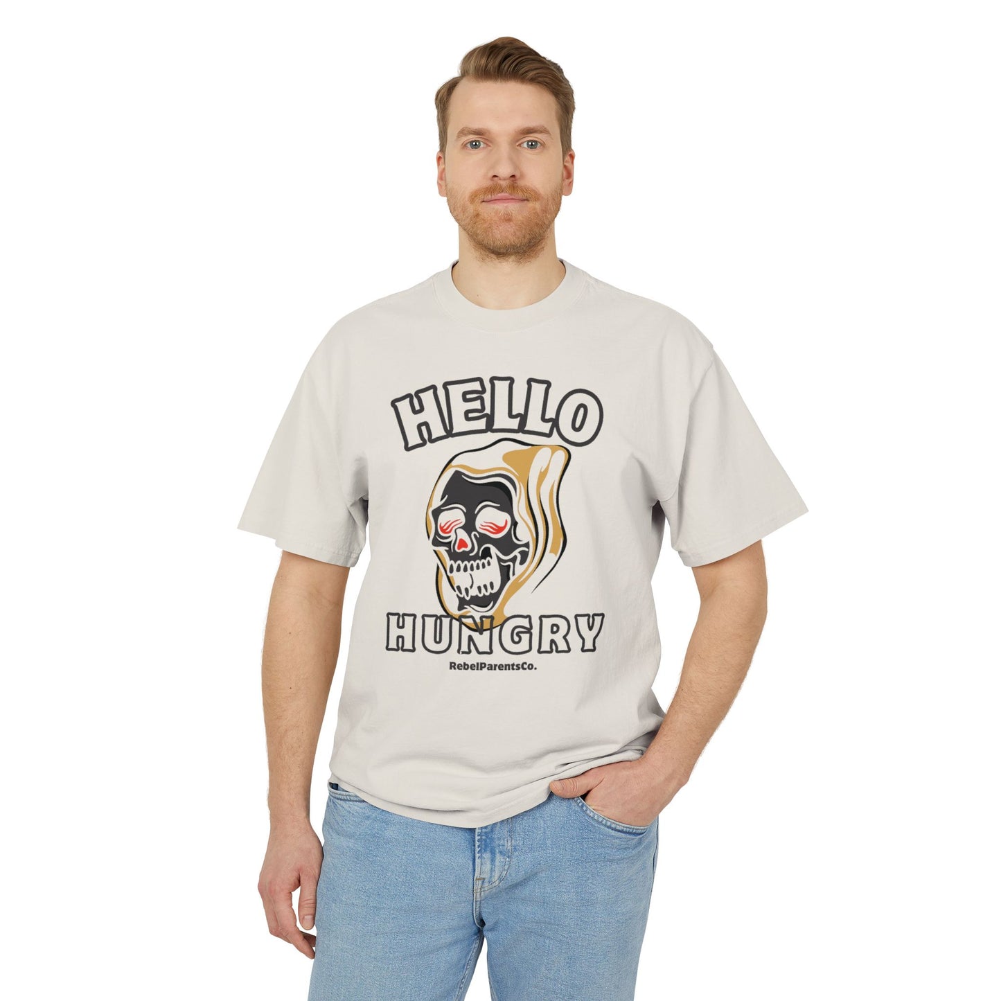 HELLO HUNGRY FADED BONE TEE — HI HUNGRY, I’M DAD (Now Go Clean Your Room)