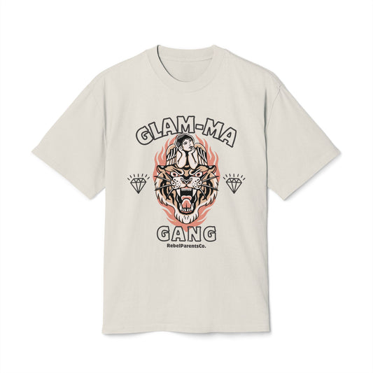 GLAM-MA GANG FADED BONE TEE — WILD, NOT MILD