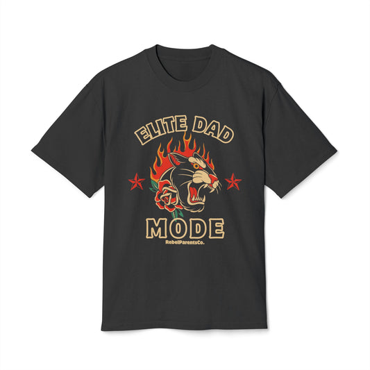ELITE DAD MODE FADED BLACK TEE — DOMINATE IN STYLE